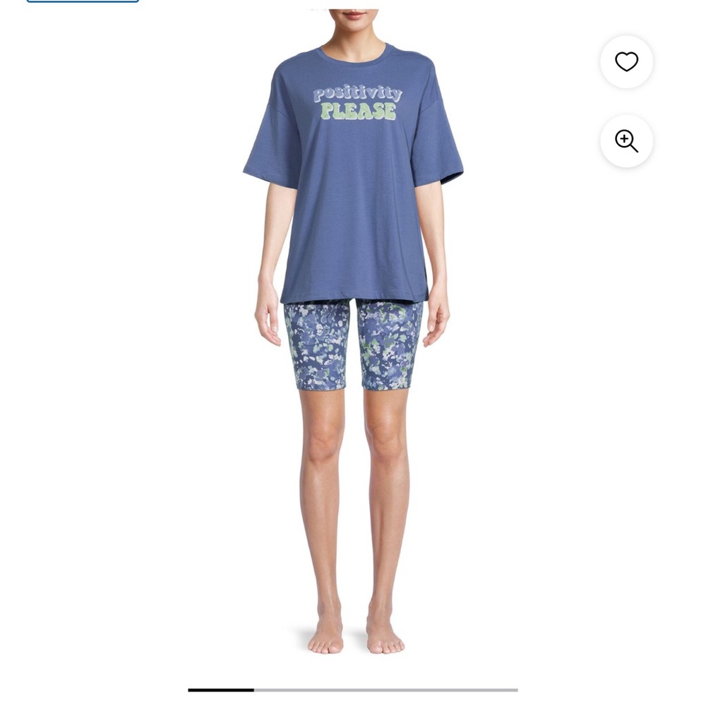 Secret treasures T shirt and bike shorts